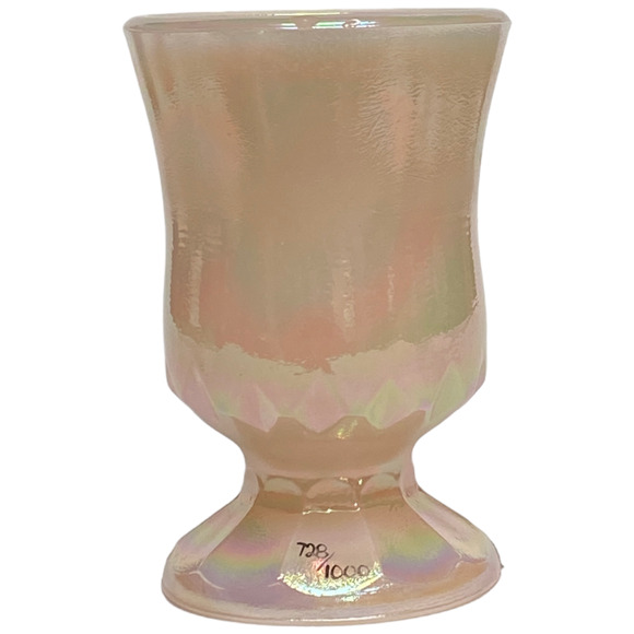 Boyd Glass Hopalong Cassidy 1999 Rosie Pink Carnival COA #719 Toothpick Holder - Picture 6 of 14